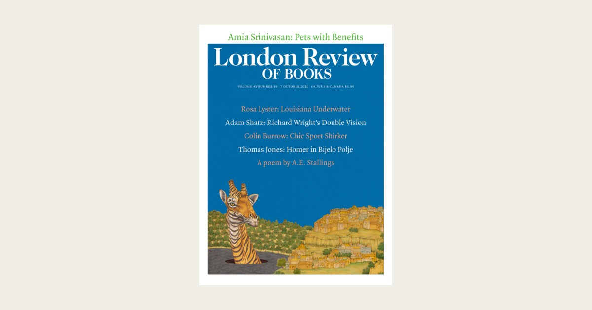 1200px x 630px - Amia Srinivasan Â· What does Fluffy think? Pets with Benefits Â· LRB 7  October 2021